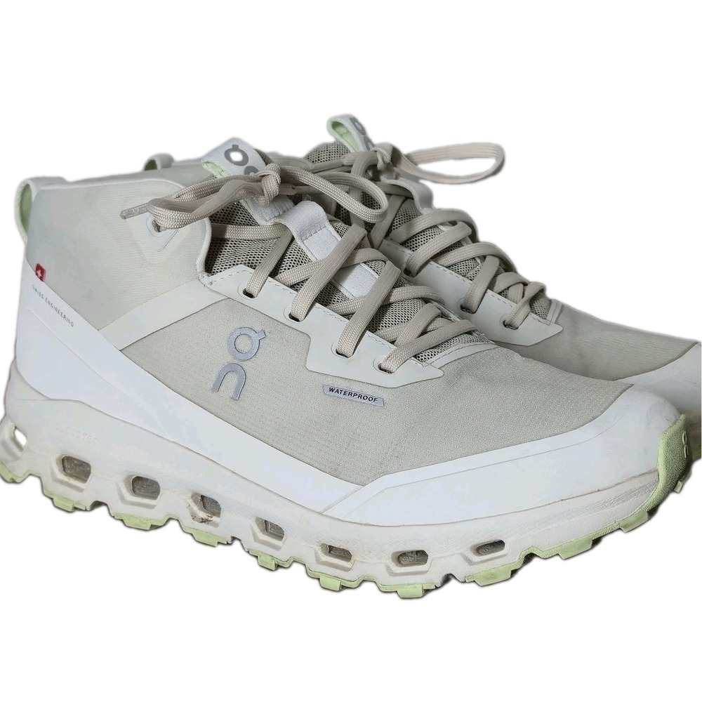 On Cloud Cloudroam Waterproof Chalk Ice Size 9 Women's Shoes Gorpcore Hiking